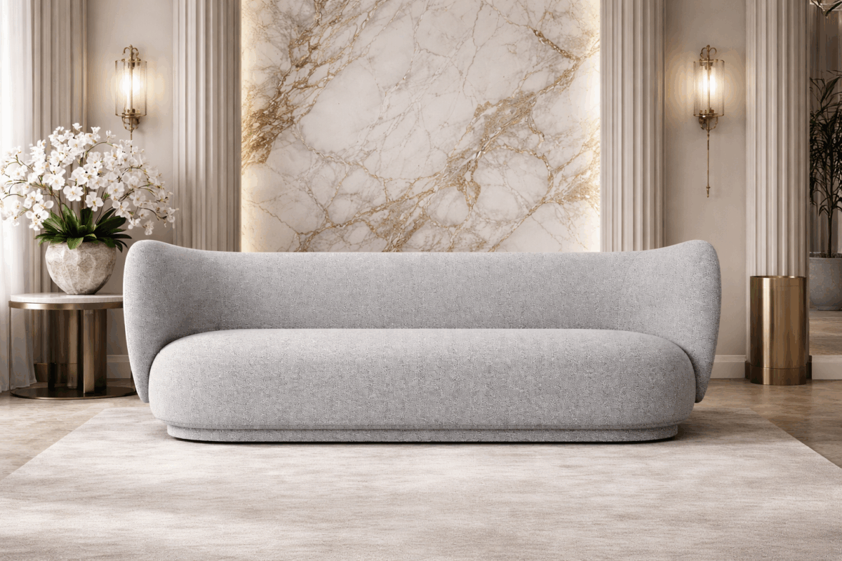 KΑΝΑΠΕΣ 3Θ 210x84x76 "VELOUR GREY" - Image 1