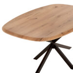 ΤΡΑΠΕΖΙ ΟΒΑΛ RODDEN LH10.11903.01 ΜΕ WERZALIT ΦΥΣΙΚΟ-ΜΑΥΡΗ ΧΙΑΣΤΙ ΒΑΣΗ 146x94x75Υεκ - Image 4