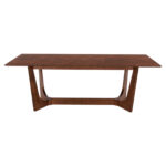 ΤΡΑΠΕΖΙ ΤΡΑΠΕΖΑΡΙΑΣ RIMER LH10.9742 MDF ΜΕ ΚΑΠΛΑΜΑ ΦΡΑΞΙΝΟΥ-ΚΑΡΥΔΙ ΧΡΩΜΑ 220X100x75Yεκ. - Image 3