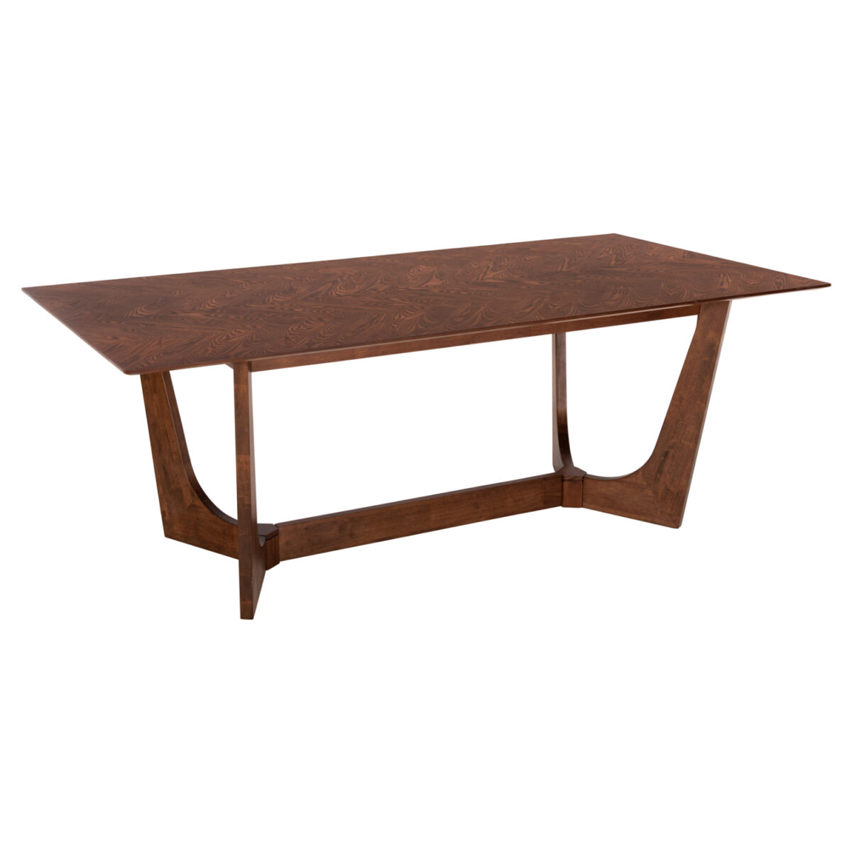 ΤΡΑΠΕΖΙ ΤΡΑΠΕΖΑΡΙΑΣ RIMER LH10.9742 MDF ΜΕ ΚΑΠΛΑΜΑ ΦΡΑΞΙΝΟΥ-ΚΑΡΥΔΙ ΧΡΩΜΑ 220X100x75Yεκ. - Image 4