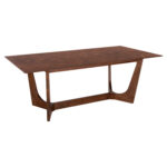 ΤΡΑΠΕΖΙ ΤΡΑΠΕΖΑΡΙΑΣ RIMER LH10.9742 MDF ΜΕ ΚΑΠΛΑΜΑ ΦΡΑΞΙΝΟΥ-ΚΑΡΥΔΙ ΧΡΩΜΑ 220X100x75Yεκ. - Image 4