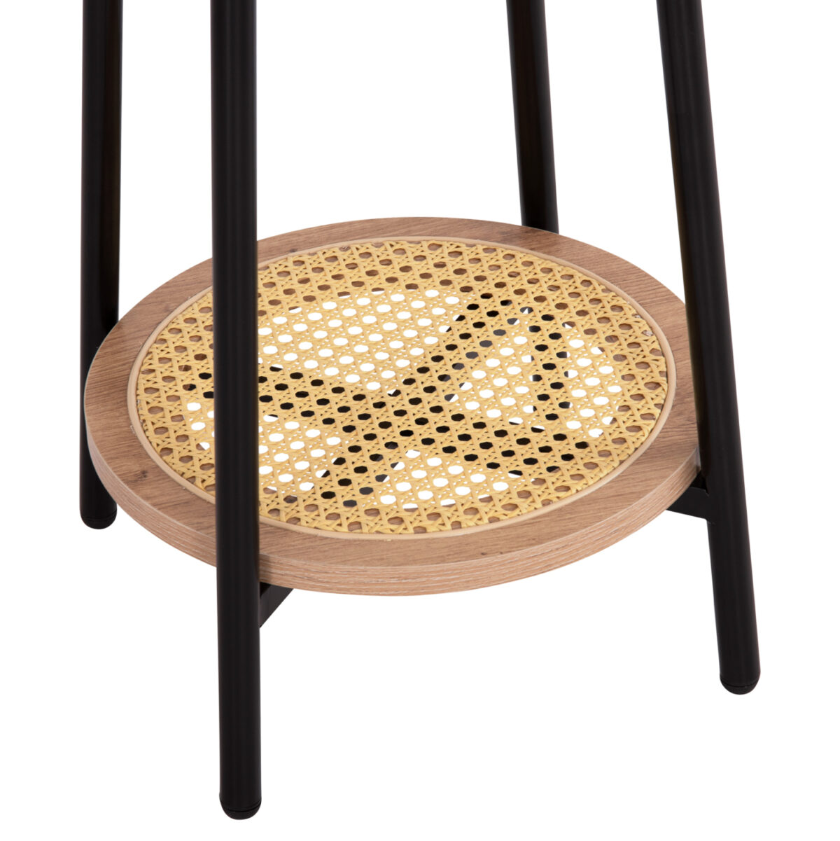 ΒΟΗΘΗΤΙΚΟ ΤΡΑΠΕΖAKI SEWELL LH10.18034 MDF ΣΕ ZEBRANO-ΜΕΤΑΛΛΙΚΑ ΠΟΔΙΑ-WICKER Φ45x55Υεκ - Image 5