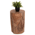 ΒΟΗΘΗΤΙΚΟ ΤΡΑΠΕΖΑΚΙ/ΣΚΑΜΠΟ TRONCO LH10.9374.21 ΞΥΛΟ TEAK--ΦΥΣΙΚΟ Φ30x45Υεκ. - Image 3