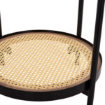 ΒΟΗΘΗΤΙΚΟ ΤΡΑΠΕΖΙ SEITZ LH10.18031 ΓΥΑΛΙ TOP-ΜΕΤΑΛΛΟ-RATTAN ΣΕ ΦΥΣΙΚΟ Φ50x56Υεκ. - Image 5