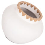 ΔΙΑΚΟΣΜΗΤΙΚΟ ΒΑΖΟ RENTON(M) LH10.4734 ΤΕΡΑΚΟΤΑ ΛΕΥΚΗ-ΠΛΕΞΗ ΨΑΘΑΣ ΣΤΟ ΣΤΟΜΙΟ Φ28x23Υεκ - Image 4