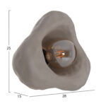 ΕΠΙΤΟΙΧΙΟ ΦΩΤΙΣΤΙΚΟ LUXON LH10.4701.03S FIBER CEMENT ΣΕ ΓΚΡΙ 28x15x25Υεκ. - Image 2