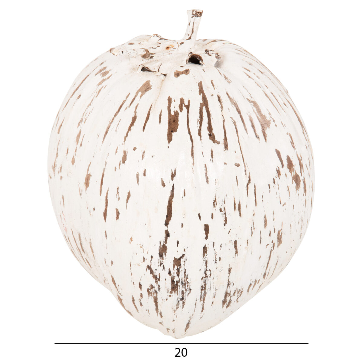 ΕΠΙΤΡΑΠΕΖΙΟ ΔΙΑΚΟΣΜΗΤΙΚΟ LH10.4326.05 ΚΑΡΥΔΑ ΣΕ ΛΕΥΚΟ ΧΡΩΜΑ 20x20x20Υεκ - Image 2