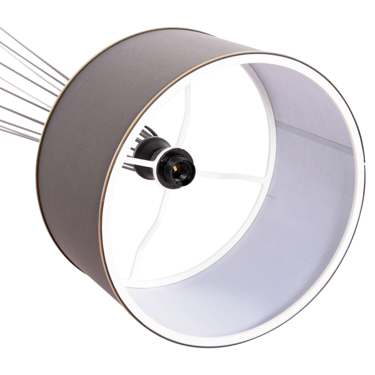 ΦΩΤΙΣΤΙΚΟ ΔΑΠΕΔΟΥ HUE LH10.7581.11 ΜΕΤΑΛΛΙΚΟ ΓΚΡΙ Φ38x144Υεκ. - Image 5