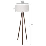 ΦΩΤΙΣΤΙΚΟ ΔΑΠΕΔΟΥ ΞΥΛΙΝΟ CRUZ LH10.7578.02 ΚΑΡΥΔΙ ΜΕ ΕΚΡΟΥ ΚΑΠΕΛΟ Φ38x140Y εκ. - Image 2