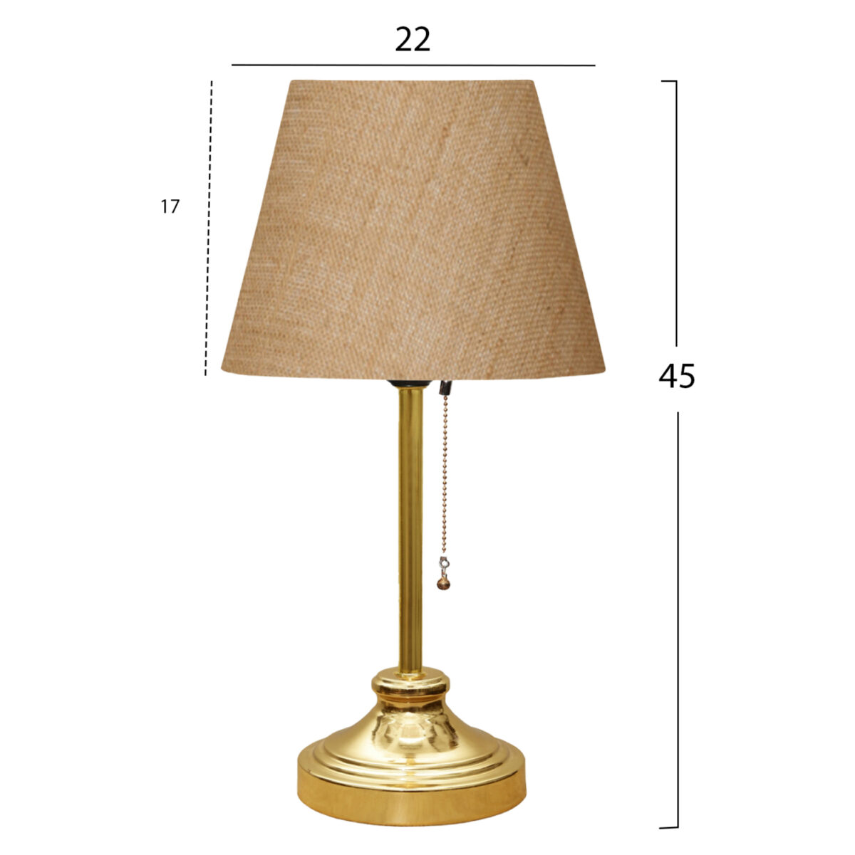 ΦΩΤΙΣΤΙΚΟ ΕΠΙΤΡΑΠΕΖΙΟ LH10.7592.01 ΧΡΥΣΟ-ΜΠΕΖ - Image 2