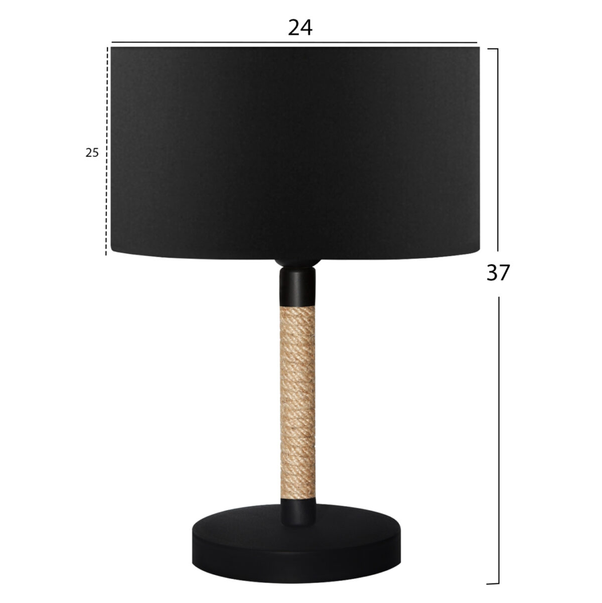 ΦΩΤΙΣΤΙΚΟ ΕΠΙΤΡΑΠΕΖΙΟ LH10.7601.02 ΜΑΥΡΟ - Image 2