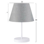 ΦΩΤΙΣΤΙΚΟ ΕΠΙΤΡΑΠΕΖΙΟ LH10.7603.01 ΛΕΥΚΟ-ΓΚΡΙ - Image 2