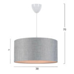 ΦΩΤΙΣΤΙΚΟ ΟΡΟΦΗΣ ΓΚΡΙ LH10.7620.04 - Image 2