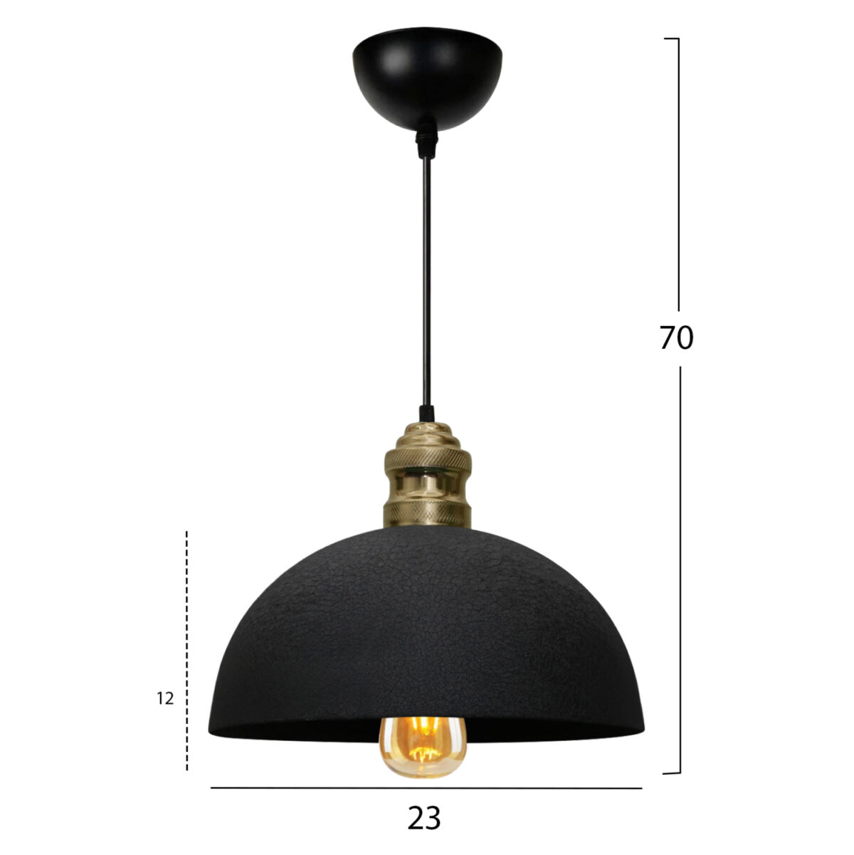 ΦΩΤΙΣΤΙΚΟ ΟΡΟΦΗΣ ΜΑΥΡΟ LH10.7612.01 - Image 2