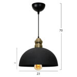 ΦΩΤΙΣΤΙΚΟ ΟΡΟΦΗΣ ΜΑΥΡΟ LH10.7612.01 - Image 2