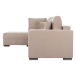 ΓΩΝΙΑΚΟΣ ΚΑΝΑΠΕΣ-ΚΡΕΒΑΤΙ ΜΕ ΑΠΟΘ.ΧΩΡΟ TRENDSTON LH10.3302.03L ΜΠΕΖ ΥΦΑΣΜΑ 298x177x95Υεκ - Image 5