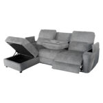 ΚΑΝΑΠΕΣ ΑΡΙΣΤΕΡΗ ΓΩΝΙΑ SYNTHIA LH10.3308.03L ΑΝΑΚΛΙΣΗ & ΑΠΟΘ.ΧΩΡΟΣ--ΓΚΡΙ 245x170x98Υεκ