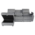 ΚΑΝΑΠΕΣ ΑΡΙΣΤΕΡΗ ΓΩΝΙΑ SYNTHIA LH10.3308.03L ΑΝΑΚΛΙΣΗ & ΑΠΟΘ.ΧΩΡΟΣ--ΓΚΡΙ 245x170x98Υεκ - Image 5