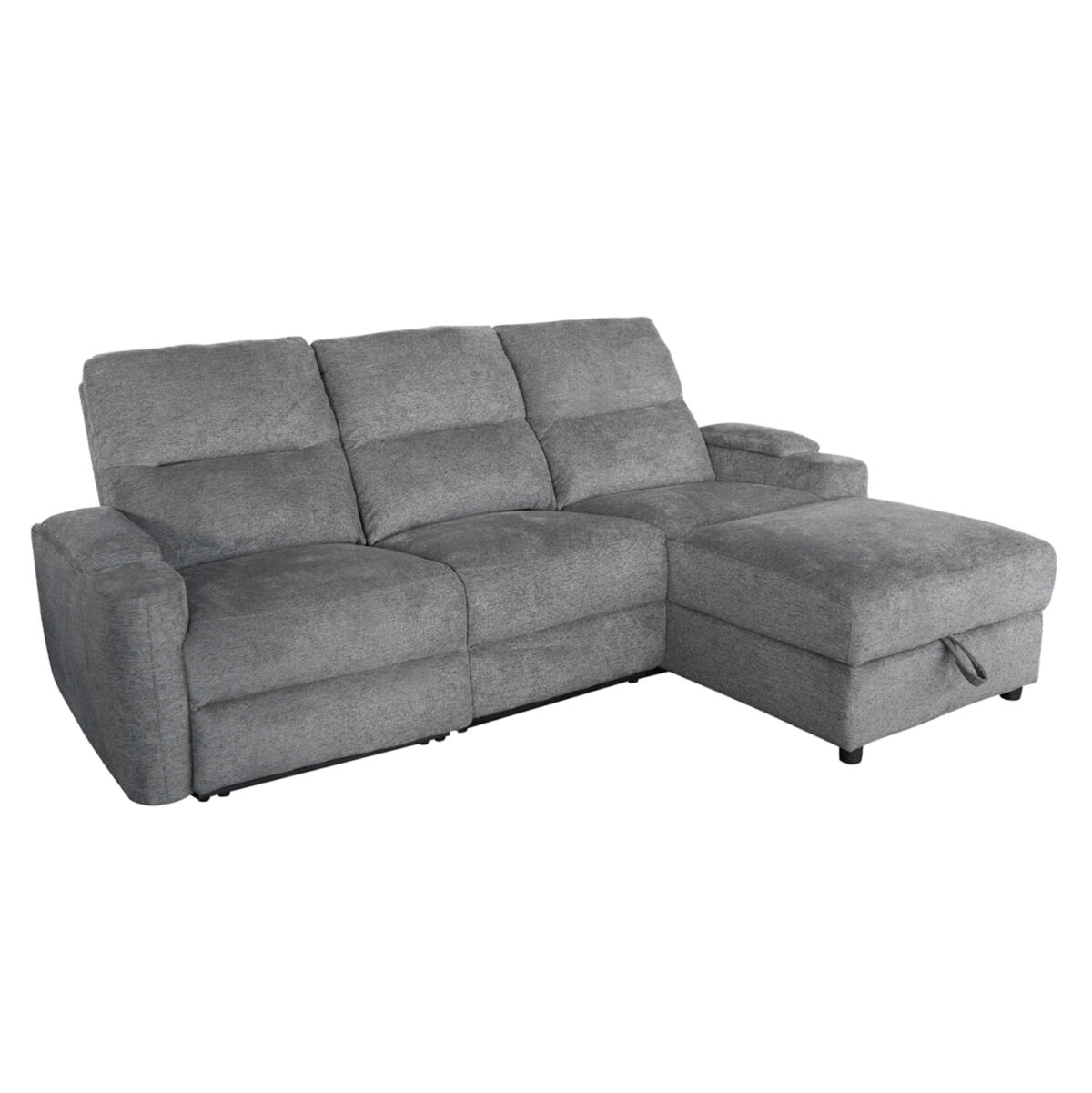 ΚΑΝΑΠΕΣ ΔΕΞΙΑ ΓΩΝΙΑ SYNTHIA LH10.3308.03R ΑΝΑΚΛΙΣΗ & ΑΠΟΘ.ΧΩΡΟΣ--ΓΚΡΙ 245x170x98Υεκ - Image 3