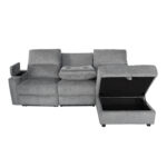 ΚΑΝΑΠΕΣ ΔΕΞΙΑ ΓΩΝΙΑ SYNTHIA LH10.3308.03R ΑΝΑΚΛΙΣΗ & ΑΠΟΘ.ΧΩΡΟΣ--ΓΚΡΙ 245x170x98Υεκ - Image 5