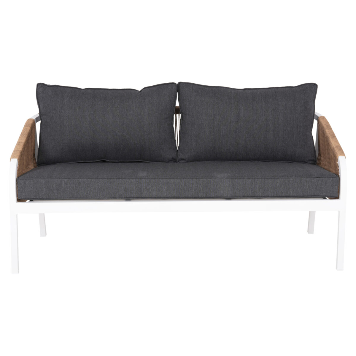 ΚΑΝΑΠΕΣ ΕΞ.ΧΩΡΟΥ 3ΘΕΣΙΟΣ MAERLY LH10.6055.01 ΑΛΟΥΜΙΝΙΟ ΛΕΥΚΟ-ΣΧΟΙΝΙ-ΑΝΘΡΑΚΙ ΜΑΞΙΛΑΡΙΑ - Image 3