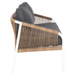 ΚΑΝΑΠΕΣ ΕΞ.ΧΩΡΟΥ 3ΘΕΣΙΟΣ MAERLY LH10.6055.01 ΑΛΟΥΜΙΝΙΟ ΛΕΥΚΟ-ΣΧΟΙΝΙ-ΑΝΘΡΑΚΙ ΜΑΞΙΛΑΡΙΑ - Image 4