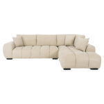 ΚΑΝΑΠΕΣ ΓΩΝΙΑ (ΔΕΞΙΑ) COVEN LH10.3266.01R ΕΚΡΟΥ ΥΦΑΣΜΑ 298x102-208x85Υεκ. - Image 3