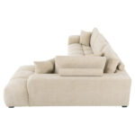 ΚΑΝΑΠΕΣ ΓΩΝΙΑ (ΔΕΞΙΑ) COVEN LH10.3266.01R ΕΚΡΟΥ ΥΦΑΣΜΑ 298x102-208x85Υεκ. - Image 4