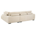 ΚΑΝΑΠΕΣ ΓΩΝΙΑ (ΔΕΞΙΑ) COVEN LH10.3266.01R ΕΚΡΟΥ ΥΦΑΣΜΑ 298x102-208x85Υεκ. - Image 5