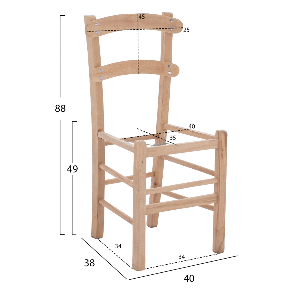 ΚΑΡΕΚΛΑ ΚΑΦΕΝΕΙΟΥ ΚΑΡΦΩΤΗ ΑΒΑΦΗ ΣΚΕΛΕΤΟΣ LH10.5576.02 40x38x88 εκ. - Image 2
