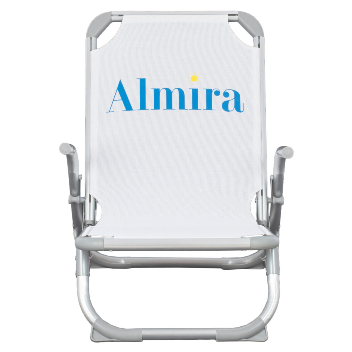 ΚΑΡΕΚΛΑΚΙ ΠΑΡΑΛΙΑΣ ΨΗΛΗ ΠΛΑΤΗ ALMIRA LH10.5053.03 ΒΑΡΕΩΣ ΤΥΠΟΥ ΛΕΥΚΟ ΑΛΟΥΜΙΝΙΟΥ 56x70x66 εκ. - Image 3