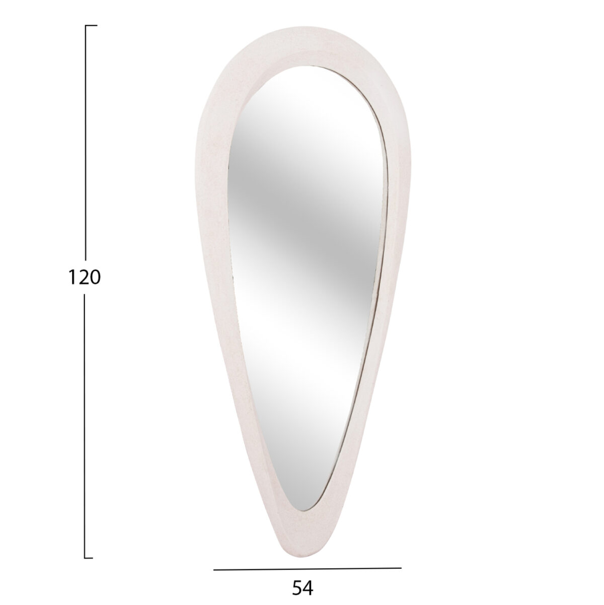 ΚΑΘΡΕΠΤΗΣ ΤΟΙΧΟΥ ΣΕΙΡΑ SANTORINI LH10.4512 MDF ΣΕ ΥΠΟΛΕΥΚΟ 54x3,5x120Υεκ - Image 2