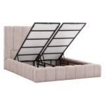 ΚΡΕΒΑΤΙ ΔΙΠΛΟ ΜΕ ΣΤΡΩΜΑ & ΑΠΟΘ.ΧΩΡΟ REMO LH10.21167 ΜΠΕΖ ΜΠΟΥΚΛΕ--ΓΙΑ 160x200εκ - Image 4