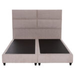 ΚΡΕΒΑΤΙ MILO LH10.616.32 ΜΠΕΖ ΥΦΑΣΜΑ ΓΙΑ ΣΤΡΩΜΑ 160x200εκ - Image 4