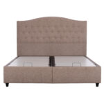 ΚΡΕΒΑΤΙ MALENA ΜΕ ΑΠΟΘΗΚΕΥΤΙΚΟ ΜΠΕΖ ΥΦΑΣΜΑ Τ. NUBUK LH10.624.22 ΓΙΑ ΣΤΡΩΜΑ 160x200 εκ. - Image 4