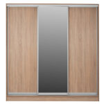 ΝΤΟΥΛΑΠΑ 3ΦΥΛΛΗ ΣΥΡΟΜΕΝΗ ΜΕ ΚΑΘΡΕΠΤΗ SONAMA OAK LH10.2435  200X60X210Υεκ - Image 3