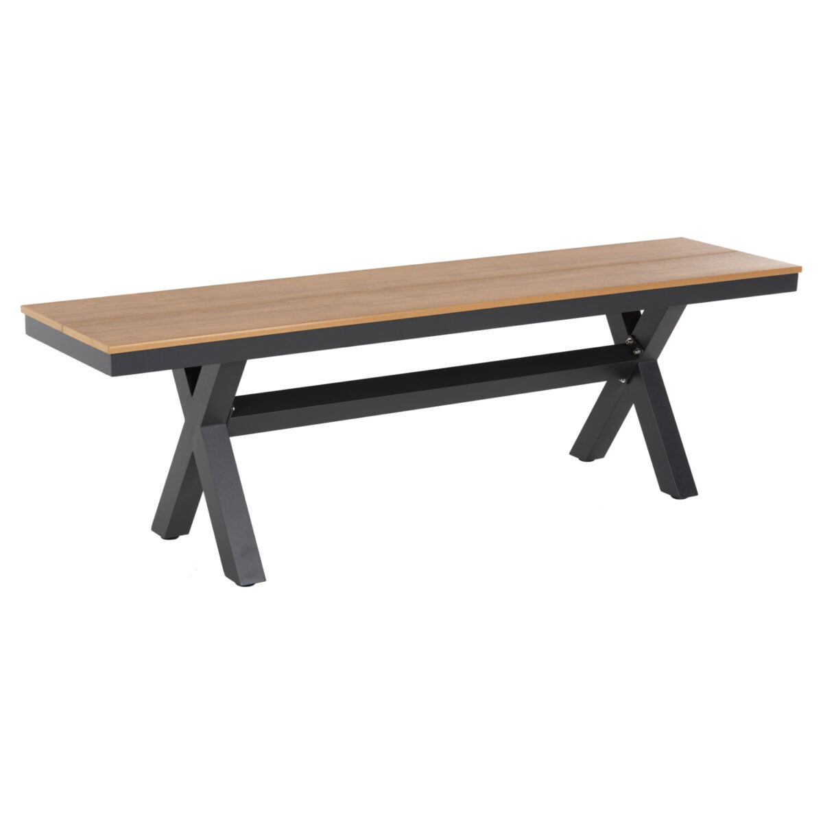 pagkaki-aloyminioy-fb9603801-anthraki-me ΠΑΓΚΑΚΙ ΑΛΟΥΜΙΝΙΟΥ TAWNEE LH10.6038.01 ΑΝΘΡΑΚΙ ΜΕ POLYWOOD ΚΑΘΙΣΜΑ ΣΕ ΦΥΣΙΚΟ ΧΡΩΜΑ 150x36x45Υεκ. - Image 1