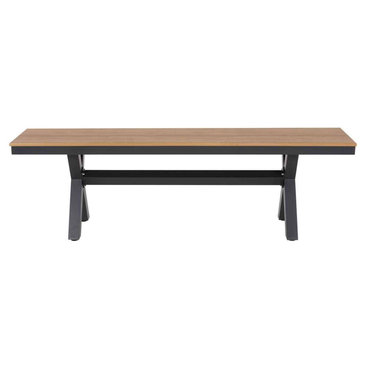 ΠΑΓΚΑΚΙ ΑΛΟΥΜΙΝΙΟΥ TAWNEE LH10.6038.01 ΑΝΘΡΑΚΙ ΜΕ POLYWOOD ΚΑΘΙΣΜΑ ΣΕ ΦΥΣΙΚΟ ΧΡΩΜΑ 150x36x45Υεκ. - Image 3
