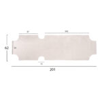 ΠΑΝΙ TEXTILENE 600gr/m2 2X1 ΑΝΤΑΛΛΑΚΤΙΚΟ ΞΑΠΛΩΣΤΡΑΣ LH10.5072.03 ΛΕΥΚΟ 200x62 εκ. - Image 2