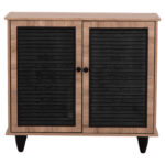 ΠΑΠΟΥΤΣΟΘΗΚΗ ΞΥΛΙΝΗ MCKENNA LH10.2266.02 ΣΕ ΧΡΩΜΑ SONAMA-ΜΑΥΡΟ 77x30x69Υεκ. - Image 3