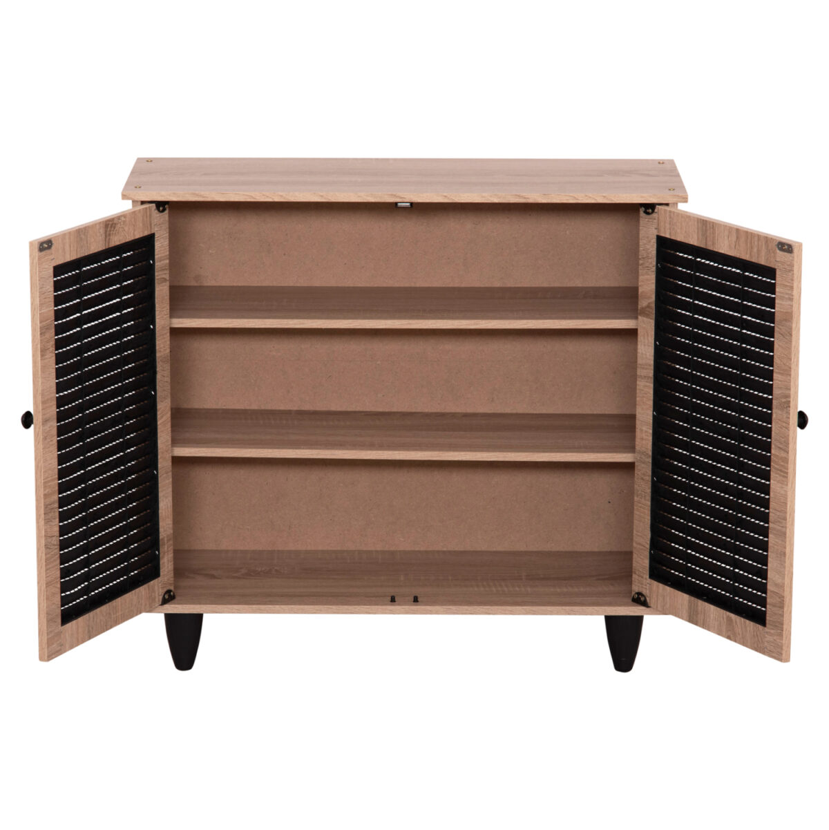 ΠΑΠΟΥΤΣΟΘΗΚΗ ΞΥΛΙΝΗ MCKENNA LH10.2266.02 ΣΕ ΧΡΩΜΑ SONAMA-ΜΑΥΡΟ 77x30x69Υεκ. - Image 5