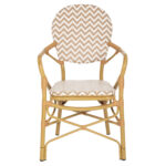 ΠΟΛΥΘΡΟΝΑ ΑΛΟΥΜΙΝΙΟΥ BAMBOO LOOK ΦΥΣΙΚΟ - ΛΕΥΚΟ LH10.5928.03 55x58x95 εκ. - Image 3