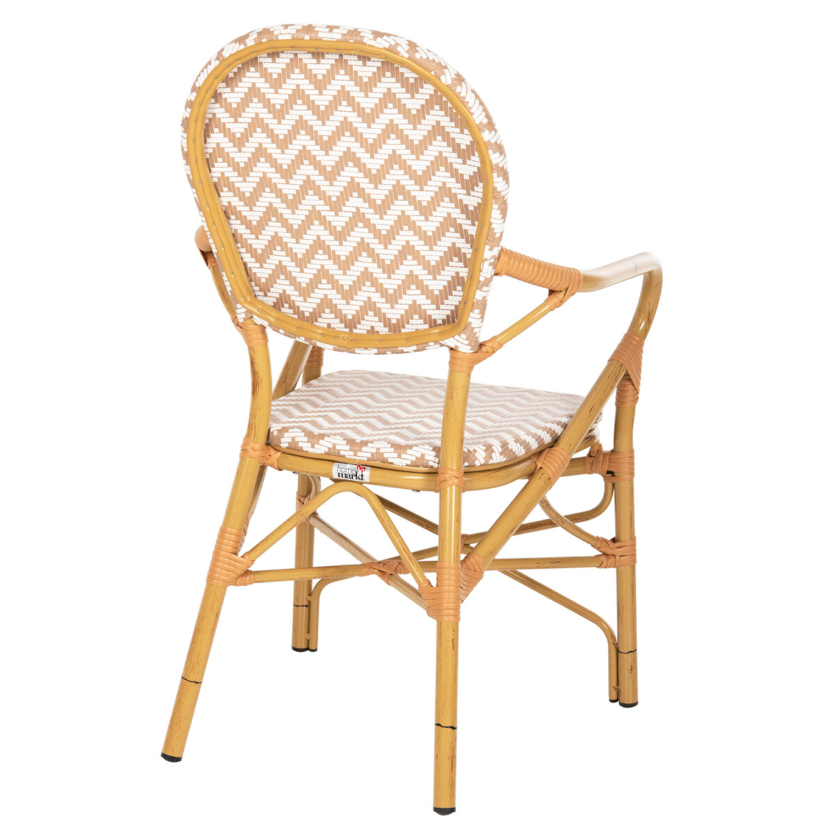 ΠΟΛΥΘΡΟΝΑ ΑΛΟΥΜΙΝΙΟΥ BAMBOO LOOK ΦΥΣΙΚΟ - ΛΕΥΚΟ LH10.5928.03 55x58x95 εκ. - Image 5