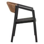 ΠΟΛΥΘΡΟΝΑ ΑΛΟΥΜΙΝΙΟΥ MIRI LH10.5891.05 ΜΑΥΡΟΣ ΣΚΕΛΕΤΟΣ&TEXTLINE-ΜΠΕΖ RATTAN 57,5x59x81,5Yεκ. - Image 4