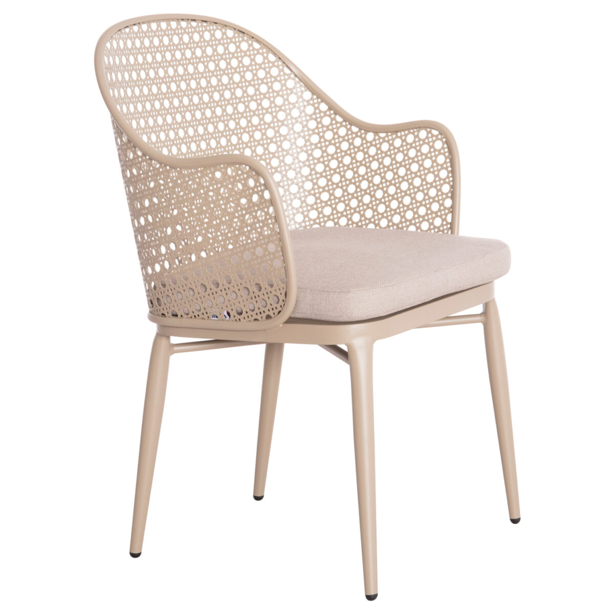 polythrona-aloyminioy-fb9626803-kapoytsi ΠΟΛΥΘΡΟΝΑ ΑΛΟΥΜΙΝΙΟΥ OREGO LH10.6268.03 ΚΑΠΟΥΤΣΙΝΟ-ΜΑΞΙΛΑΡΙ ΜΠΕΖ 58x55x83Υεκ. - Image 1