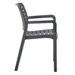 ΠΟΛΥΘΡΟΝΑ ΕΞΩΤ.ΧΩΡΟΥ FLAN LH10.6369.10 ΓΚΡΙ ΠΟΛΥΠΡΟΠΥΛΕΝΙΟ 57x56x82.5Yεκ. - Image 4