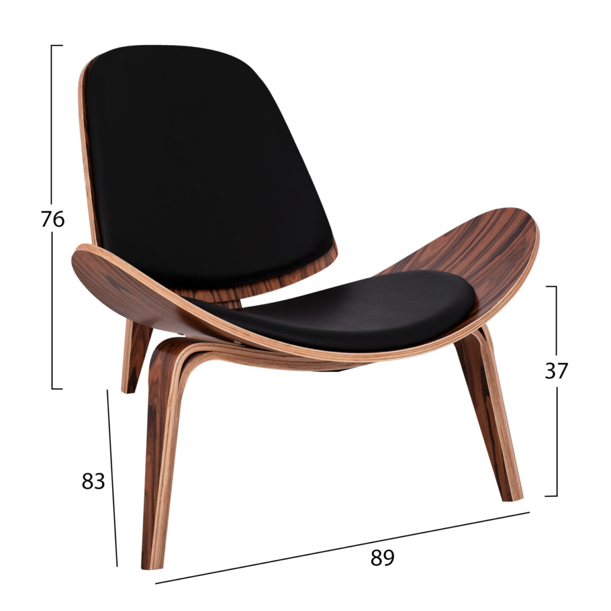 ΠΟΛΥΘΡΟΝΑ SUPERIOR PLUS LH10.1128.01 ΚΑΡΥΔΙ ΜΕ ΜΑΥΡΟ ΜΑΞΙΛΑΡΙ PU 89x83x76Yεκ. - Image 2