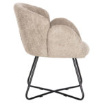 ΠΟΛΥΘΡΟΝΑ HARNIS LH10.9603.08 ΜΠΕΖ ΜΠΟΥΚΛΕ-ΜΑΥΡΑ ΜΕΤΑΛ.ΠΟΔΙΑ ΧΙΑΣΤΙ 59,5x64x77Υεκ - Image 4