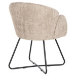 ΠΟΛΥΘΡΟΝΑ HARNIS LH10.9603.08 ΜΠΕΖ ΜΠΟΥΚΛΕ-ΜΑΥΡΑ ΜΕΤΑΛ.ΠΟΔΙΑ ΧΙΑΣΤΙ 59,5x64x77Υεκ - Image 5