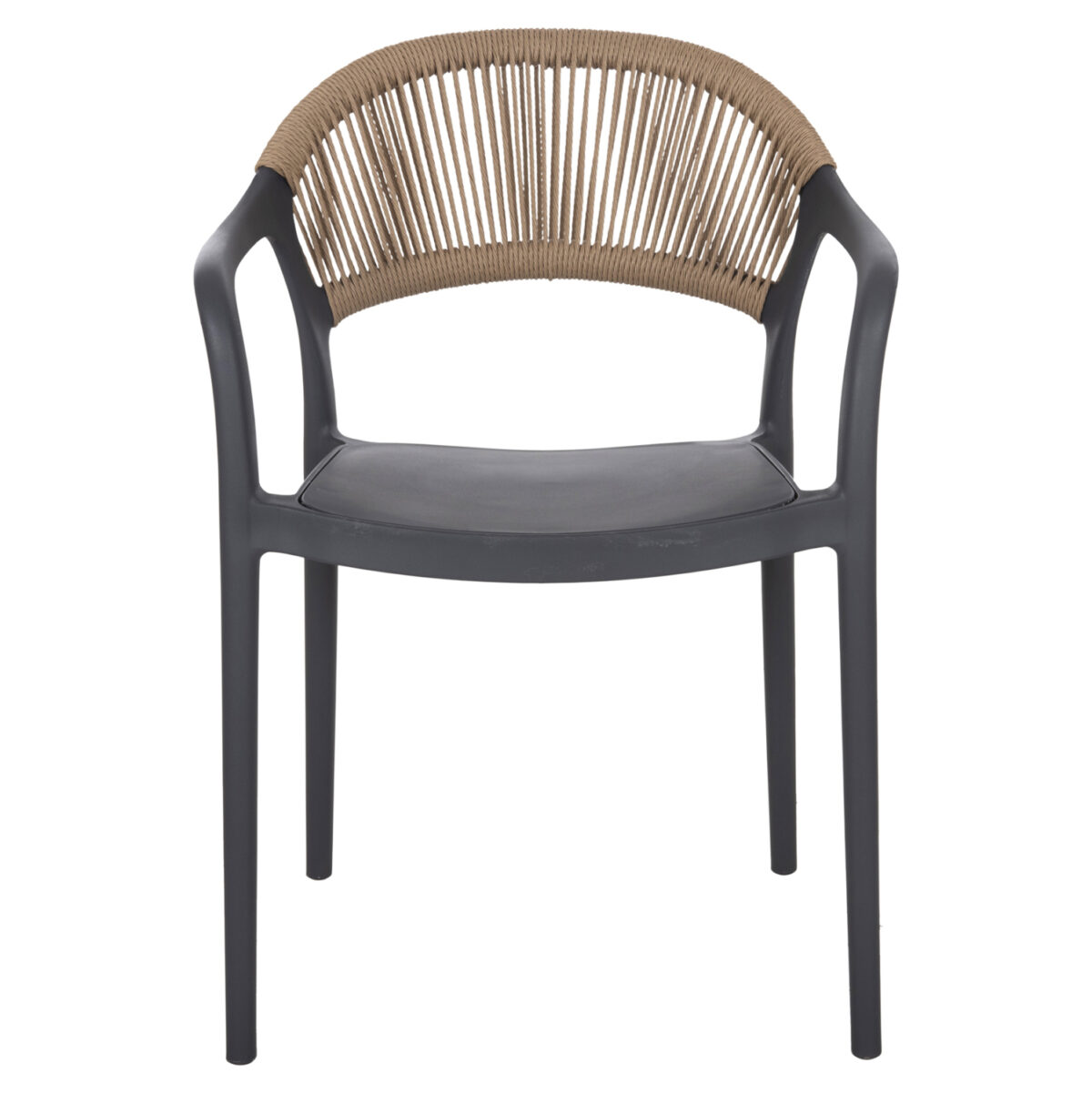 ΠΟΛΥΘΡΟΝΑ ΠΟΛΥΠΡΟΠΥΛΕΝΙΟΥ EVA LH10.6155.10 ΓΚΡΙ ΜΕ ΜΠΕΖ ΣΧΟΙΝΙ 56,5x53x80Υεκ. - Image 3